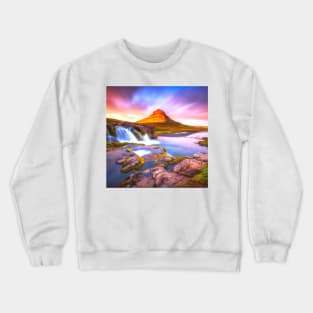 nature waterfall Crewneck Sweatshirt